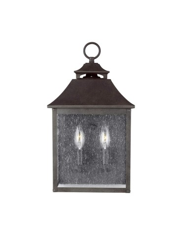 Elstead Lighting Latarnia naścienna Galena - 2 źródła światła IP44 FE-GALENA7-SBL