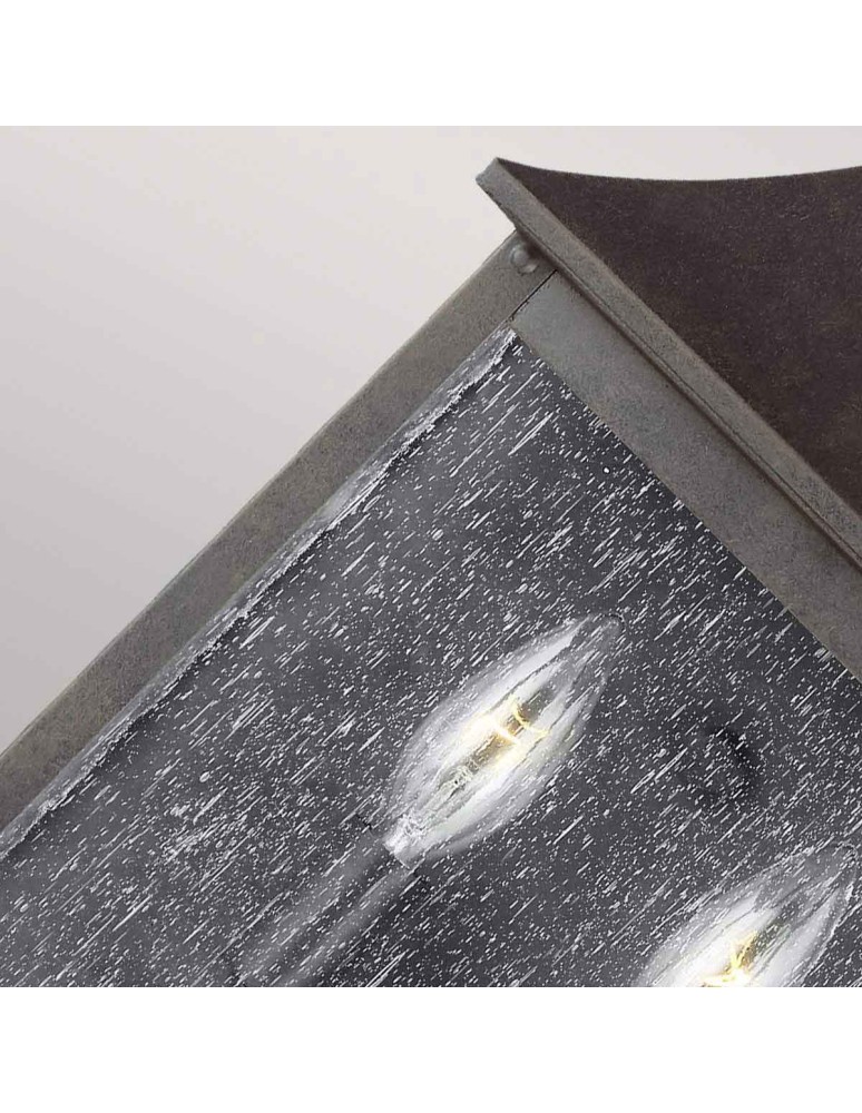 Kinkiety zewnętrzne - Elstead Lighting Latarnia naścienna Galena - 2 źródła światła IP44 FE-GALENA7-SBL - product kolory-swiatla.pl 2