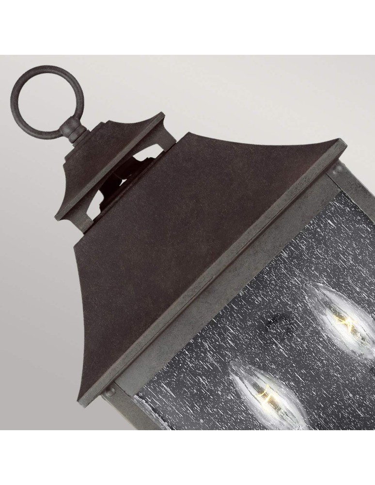 Kinkiety zewnętrzne - Elstead Lighting Latarnia naścienna Galena - 2 źródła światła IP44 FE-GALENA7-SBL - product kolory-swiatla.pl 4