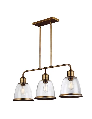Elstead Lighting Lampa wisząca Hobson - 3 źródła światła - Postarzany mosiądz FE-HOBSON-3P-AB