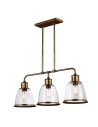 Elstead Lighting Lampa wisząca Hobson - 3 źródła światła - Postarzany mosiądz FE-HOBSON-3P-AB