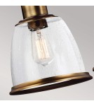 Lampy wiszące - Elstead Lighting Lampa wisząca Hobson - 3 źródła światła - Postarzany mosiądz FE-HOBSON-3P-AB - product 4
