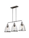 Elstead Lighting Lampa wisząca Hobson - 3 źródła światła - Satynowy nikiel FE-HOBSON-3P-SN Elstead Lighting Lampa wisząca Hobson - 3 źródła światła - Satynowy nikiel FE-HOBSON-3P-SN