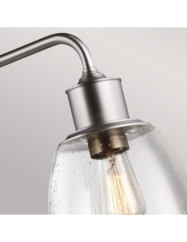 Elstead Lighting Lampa wisząca Hobson - 3 źródła światła - Satynowy nikiel FE-HOBSON-3P-SN Elstead Lighting Lampa wisząca Hobson - 3 źródła światła - Satynowy nikiel FE-HOBSON-3P-SN