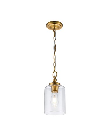 Elstead Lighting Lampa wisząca Hounslow - 1 źródło światła - Oksydowany mosiądz FE-HOUNSLOW-P-BB