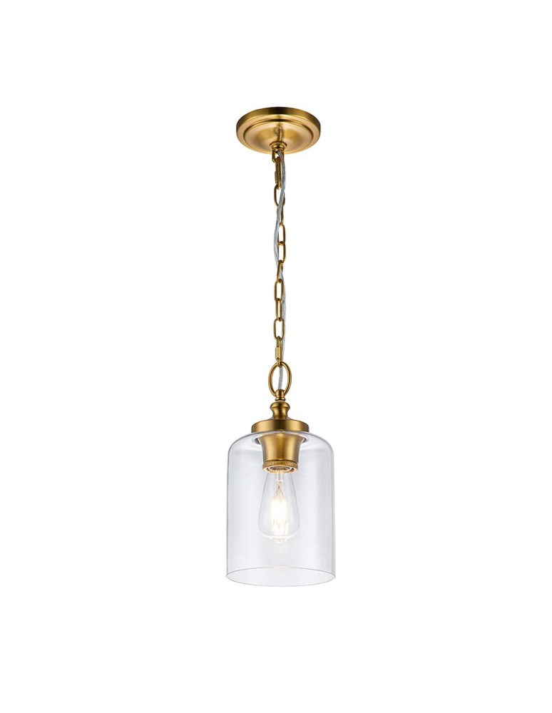 Elstead Lighting Lampa wisząca Hounslow - 1 źródło światła - Oksydowany mosiądz FE-HOUNSLOW-P-BB Elstead Lighting Lampa wisząca Hounslow - 1 źródło światła - Oksydowany mosiądz FE-HOUNSLOW-P-BB