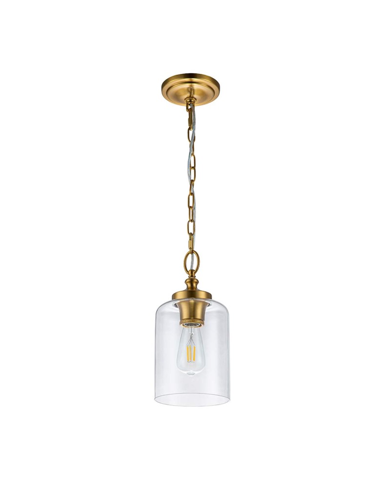 Elstead Lighting Lampa wisząca Hounslow - 1 źródło światła - Oksydowany mosiądz FE-HOUNSLOW-P-BB Elstead Lighting Lampa wisząca Hounslow - 1 źródło światła - Oksydowany mosiądz FE-HOUNSLOW-P-BB