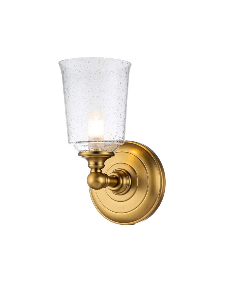 Elstead Lighting Kinkiet Huguenot Lake - 1 źródło światła - Oksydowany mosiądz IP44 FE-HUGOLAKE1BATH-BB Elstead Lighting Kinkiet Huguenot Lake - 1 źródło światła - Oksydowany mosiądz IP44 FE-HUGOLAKE1BATH-BB