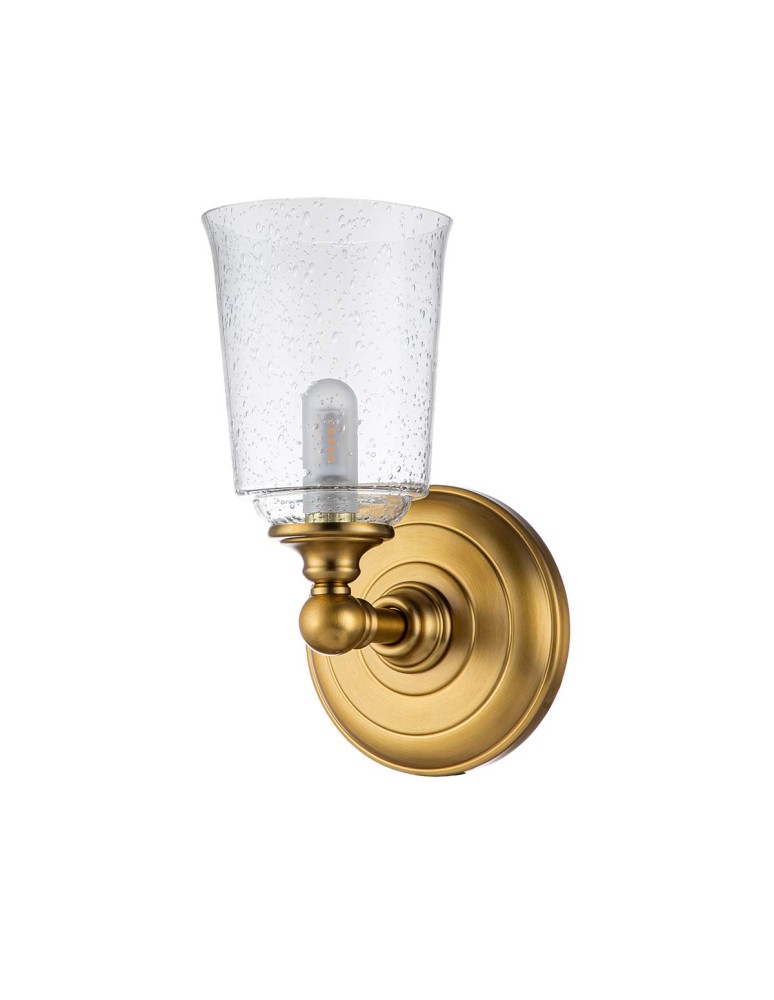 Elstead Lighting Kinkiet Huguenot Lake - 1 źródło światła - Oksydowany mosiądz IP44 FE-HUGOLAKE1BATH-BB Elstead Lighting Kinkiet Huguenot Lake - 1 źródło światła - Oksydowany mosiądz IP44 FE-HUGOLAKE1BATH-BB