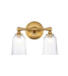 Elstead Lighting Kinkiet Huguenot Lake - 2 źródła światła - Oksydowany mosiądz IP44 FE-HUGOLAKE2BATH-BB Elstead Lighting Kinkiet Huguenot Lake - 2 źródła światła - Oksydowany mosiądz IP44 FE-HUGOLAKE2BATH-BB
