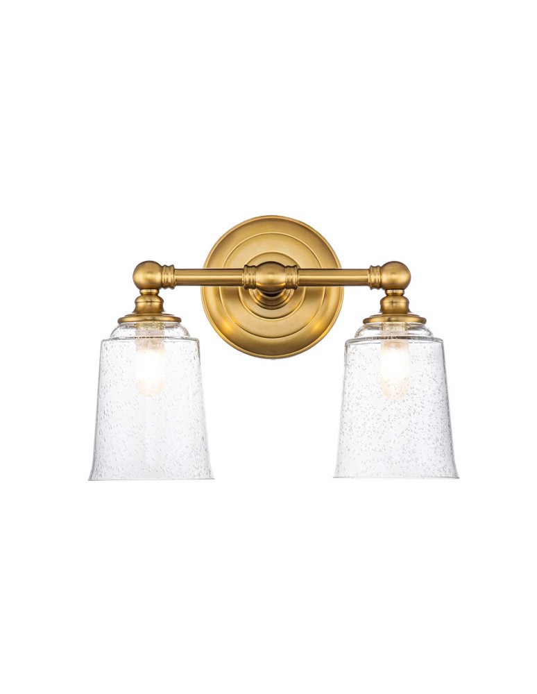 Elstead Lighting Kinkiet Huguenot Lake - 2 źródła światła - Oksydowany mosiądz IP44 FE-HUGOLAKE2BATH-BB Elstead Lighting Kinkiet Huguenot Lake - 2 źródła światła - Oksydowany mosiądz IP44 FE-HUGOLAKE2BATH-BB