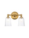 Elstead Lighting Kinkiet Huguenot Lake - 2 źródła światła - Oksydowany mosiądz IP44 FE-HUGOLAKE2BATH-BB Elstead Lighting Kinkiet Huguenot Lake - 2 źródła światła - Oksydowany mosiądz IP44 FE-HUGOLAKE2BATH-BB