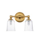 Elstead Lighting Kinkiet Huguenot Lake - 2 źródła światła - Oksydowany mosiądz IP44 FE-HUGOLAKE2BATH-BB Elstead Lighting Kinkiet Huguenot Lake - 2 źródła światła - Oksydowany mosiądz IP44 FE-HUGOLAKE2BATH-BB