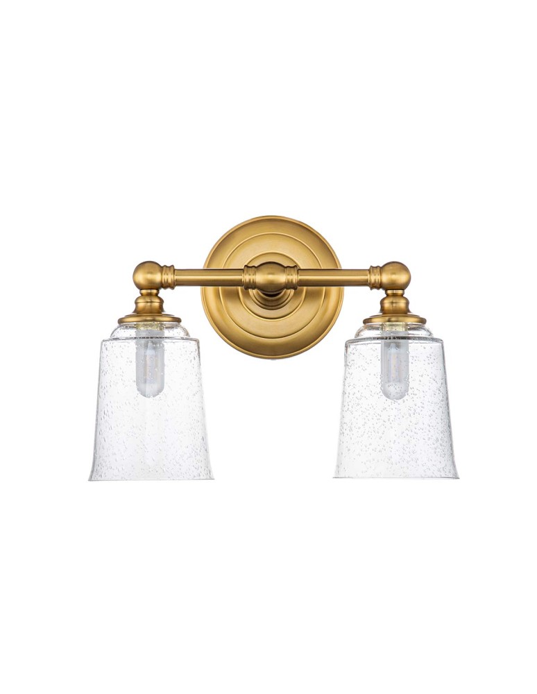 Elstead Lighting Kinkiet Huguenot Lake - 2 źródła światła - Oksydowany mosiądz IP44 FE-HUGOLAKE2BATH-BB Elstead Lighting Kinkiet Huguenot Lake - 2 źródła światła - Oksydowany mosiądz IP44 FE-HUGOLAKE2BATH-BB