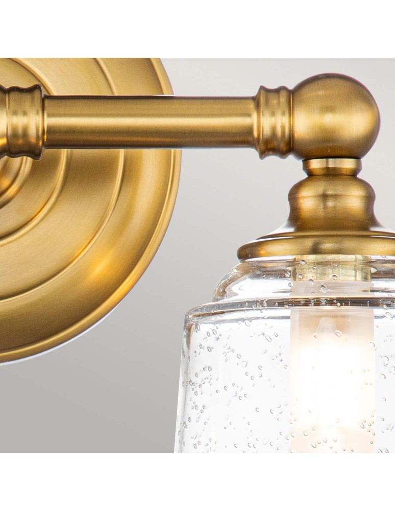 Elstead Lighting Kinkiet Huguenot Lake - 2 źródła światła - Oksydowany mosiądz IP44 FE-HUGOLAKE2BATH-BB Elstead Lighting Kinkiet Huguenot Lake - 2 źródła światła - Oksydowany mosiądz IP44 FE-HUGOLAKE2BATH-BB