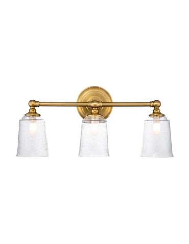 Elstead Lighting Kinkiet Huguenot Lake - 3 źródła światła - Oksydowany mosiądz IP44 FE-HUGOLAKE3BATH-BB