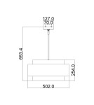 Lampy wiszące - Elstead Lighting Lampa wisząca Kenney - 3 źródła światła FE-KENNEY-3P - product 2