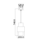 Lampy wiszące - Elstead Lighting Mała lampa wisząca Kenney - 1 źródło światła FE-KENNEY-MP - product 2