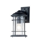 Kinkiety zewnętrzne - Elstead Lighting Średnia latarnia naścienna Lighthouse - 1 źródło światła - Teksturowana czerń IP44 FE-LIGHTHOUSE2-M-BLK - product 1