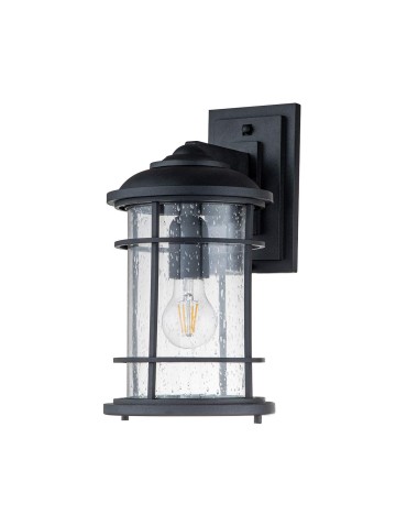 Elstead Lighting Średnia latarnia naścienna Lighthouse - 1 źródło światła - Teksturowana czerń IP44 FE-LIGHTHOUSE2-M-BLK - produkt 2