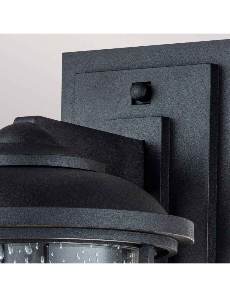 Elstead Lighting Średnia latarnia naścienna Lighthouse - 1 źródło światła - Teksturowana czerń IP44 FE-LIGHTHOUSE2-M-BLK