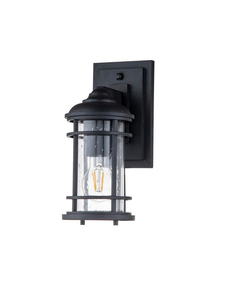 Elstead Lighting Mała latarnia naścienna Lighthouse - 1 źródło światła - Teksturowana czerń IP44 FE-LIGHTHOUSE2-S-BLK
