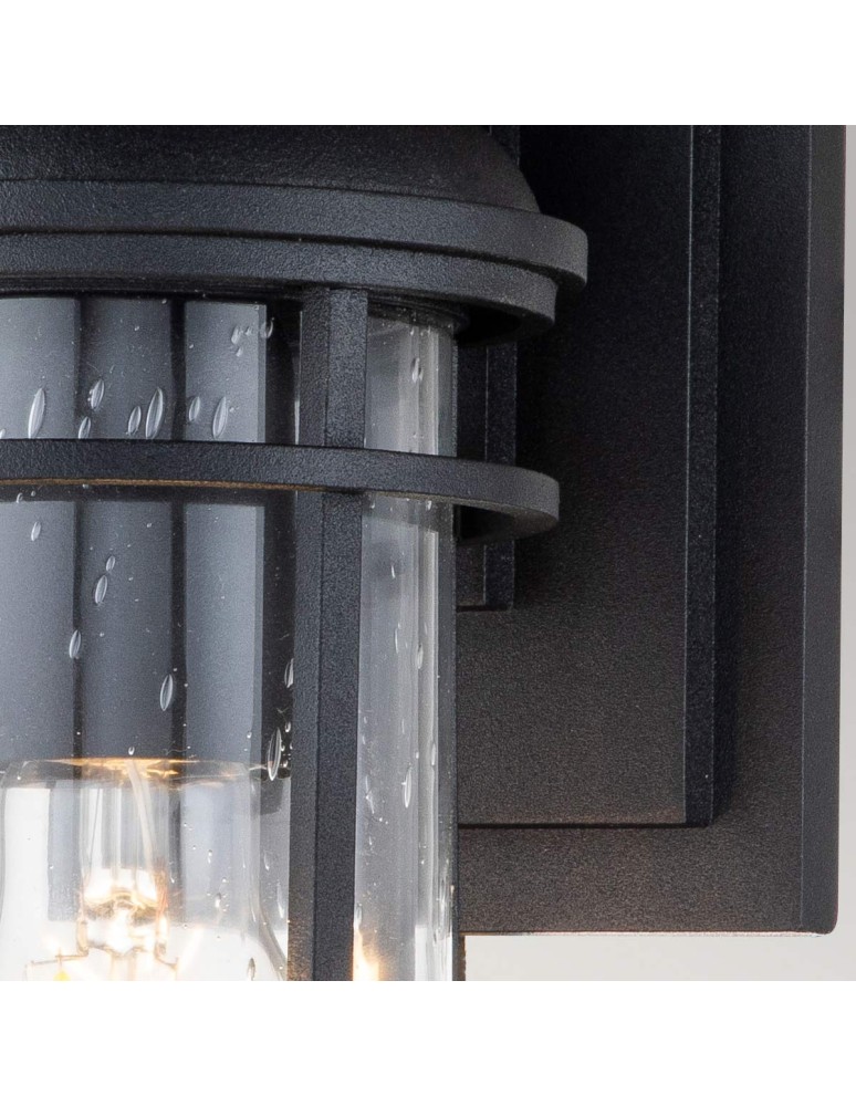 Elstead Lighting Mała latarnia naścienna Lighthouse - 1 źródło światła - Teksturowana czerń IP44 FE-LIGHTHOUSE2-S-BLK