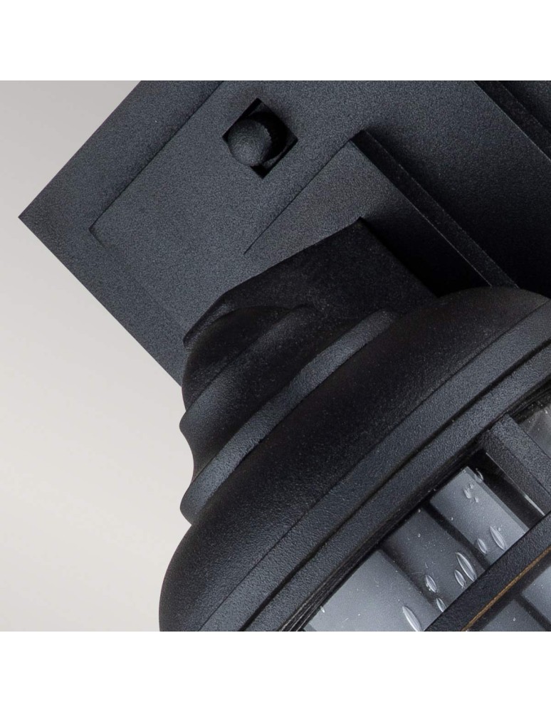 Elstead Lighting Mała latarnia naścienna Lighthouse - 1 źródło światła - Teksturowana czerń IP44 FE-LIGHTHOUSE2-S-BLK