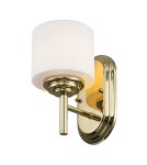 Kinkiety łazienkowe - Elstead Lighting Kinkiet Malibu - 1 źródło światła - Polerowany mosiądz IP44 FE-MALIBU1-BATH-PB - product 1