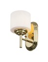 Elstead Lighting Kinkiet Malibu - 1 źródło światła - Polerowany mosiądz IP44 FE-MALIBU1-BATH-PB