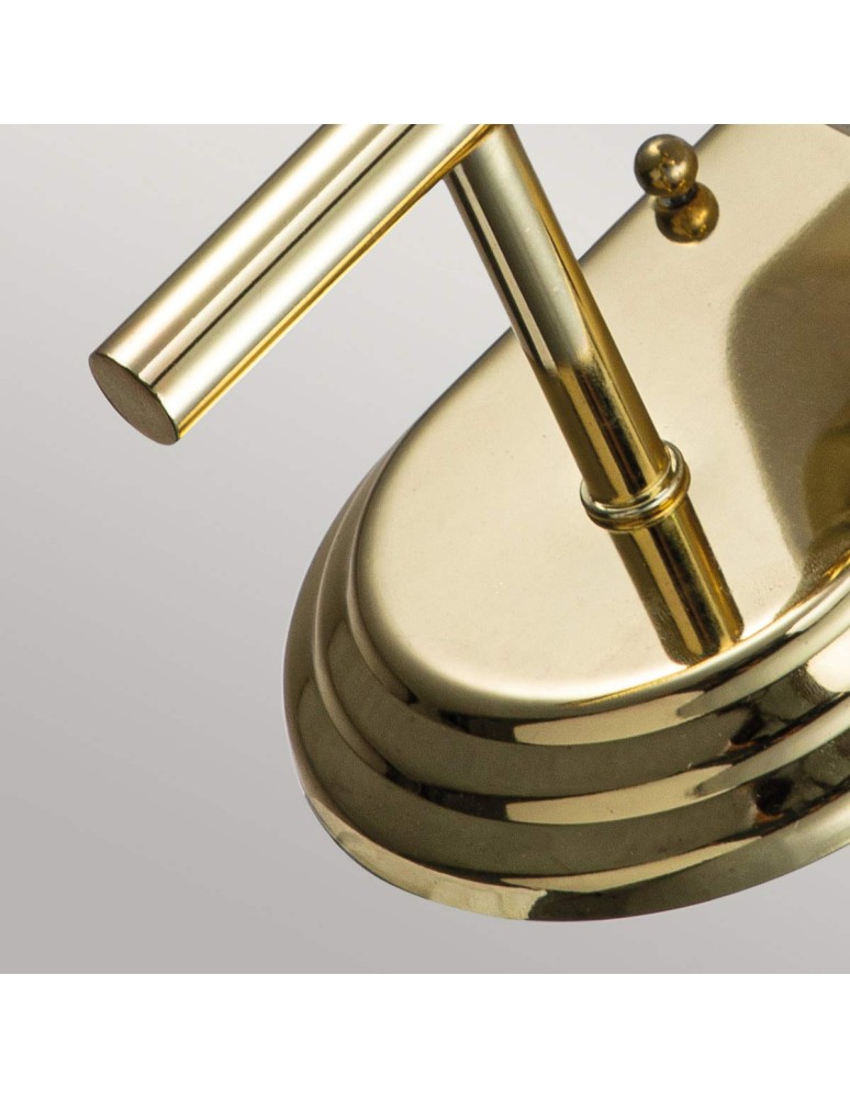 Kinkiety łazienkowe - Elstead Lighting Kinkiet Malibu - 1 źródło światła - Polerowany mosiądz IP44 FE-MALIBU1-BATH-PB - product kolory-swiatla.pl 3
