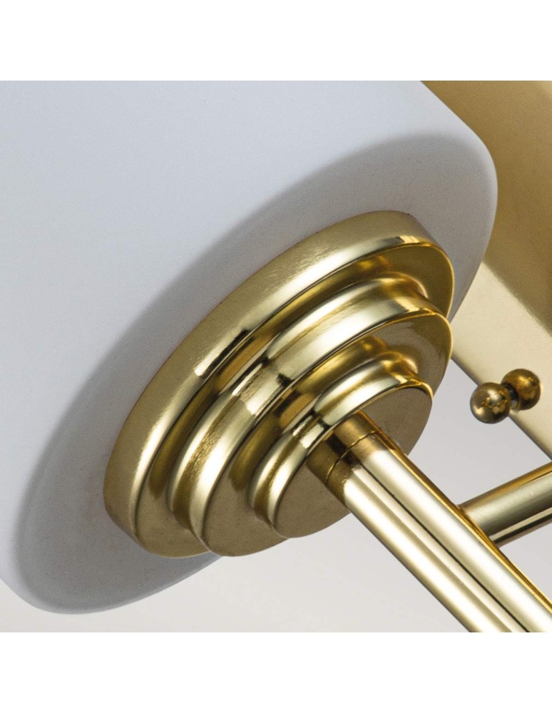 Kinkiety łazienkowe - Elstead Lighting Kinkiet Malibu - 1 źródło światła - Polerowany mosiądz IP44 FE-MALIBU1-BATH-PB - product kolory-swiatla.pl 5