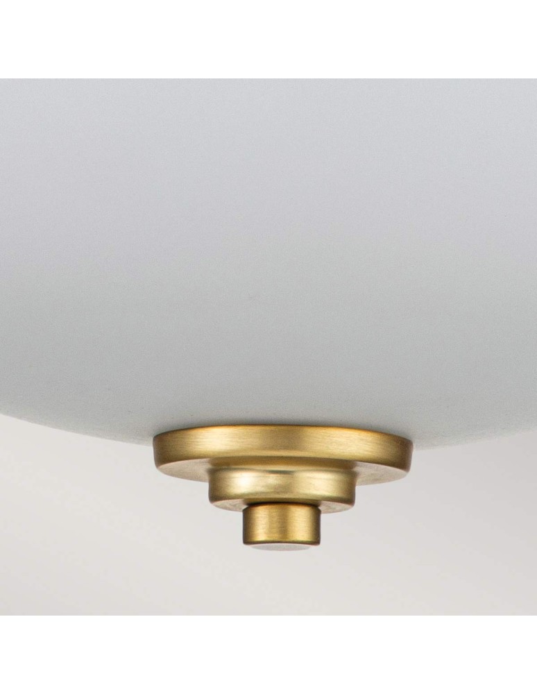 Elstead Lighting Plafon Malibu - 2 źródła światła - Szczotkowany mosiądz IP44 FE-MALIBU-F-BATH-BB Elstead Lighting Plafon Malibu - 2 źródła światła - Szczotkowany mosiądz IP44 FE-MALIBU-F-BATH-BB