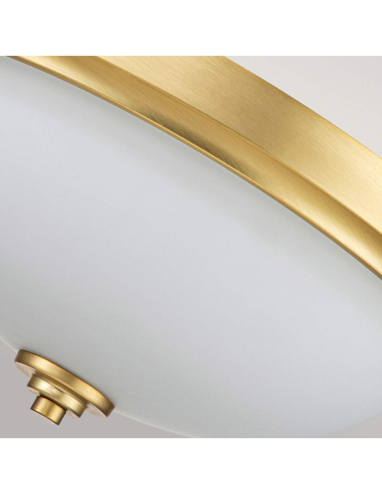 Elstead Lighting Plafon Malibu - 2 źródła światła - Szczotkowany mosiądz IP44 FE-MALIBU-F-BATH-BB Elstead Lighting Plafon Malibu - 2 źródła światła - Szczotkowany mosiądz IP44 FE-MALIBU-F-BATH-BB