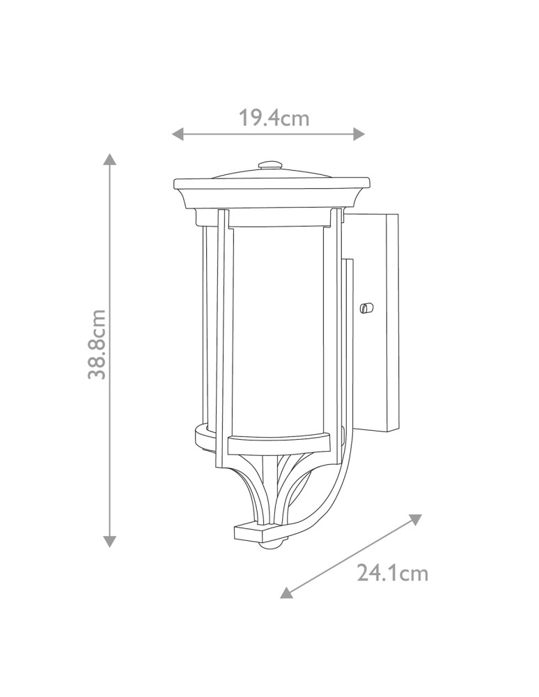 Elstead Lighting Mała latarnia naścienna Merrill - 1 źródło światła - Czarna IP44 FE-MERRILL1-S-BLK Elstead Lighting Mała latarnia naścienna Merrill - 1 źródło światła - Czarna IP44 FE-MERRILL1-S-BLK