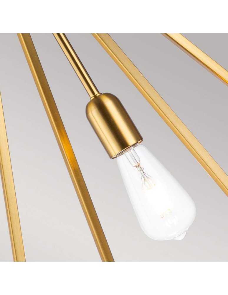Elstead Lighting Duża lampa wisząca Nico - 1 źródło światła - Oksydowany mosiądz FE-NICO-P-L-BB Elstead Lighting Duża lampa wisząca Nico - 1 źródło światła - Oksydowany mosiądz FE-NICO-P-L-BB