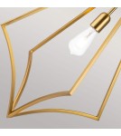 Elstead Lighting Duża lampa wisząca Nico - 1 źródło światła - Oksydowany mosiądz FE-NICO-P-L-BB Elstead Lighting Duża lampa wisząca Nico - 1 źródło światła - Oksydowany mosiądz FE-NICO-P-L-BB