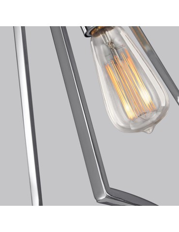 Elstead Lighting Duża lampa wisząca Nico - 1 źródło światła - Polerowany chrom FE-NICO-P-L-CH - produkt 2