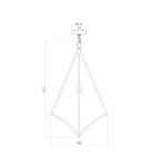 Lampy wiszące - Elstead Lighting Duża lampa wisząca Nico - 1 źródło światła - Polerowany chrom FE-NICO-P-L-CH - product 5