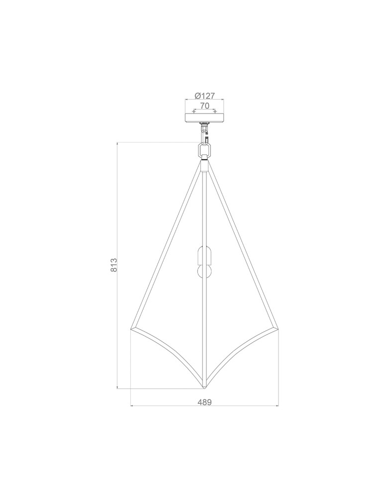 Elstead Lighting Duża lampa wisząca Nico - 1 źródło światła - Polerowany chrom FE-NICO-P-L-CH
