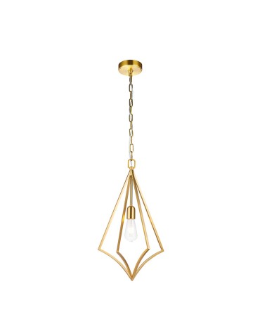 Elstead Lighting Średnia lampa wisząca Nico - 1 źródło światła - Oksydowany mosiądz FE-NICO-P-M-BB