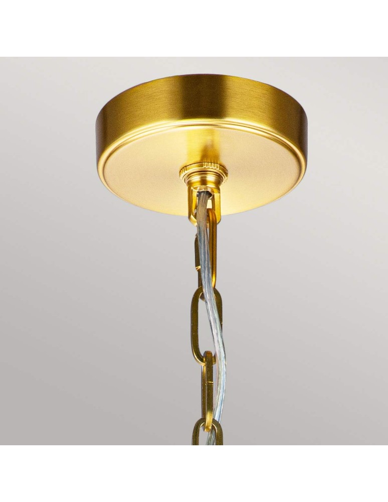 Elstead Lighting Średnia lampa wisząca Nico - 1 źródło światła - Oksydowany mosiądz FE-NICO-P-M-BB Elstead Lighting Średnia lampa wisząca Nico - 1 źródło światła - Oksydowany mosiądz FE-NICO-P-M-BB