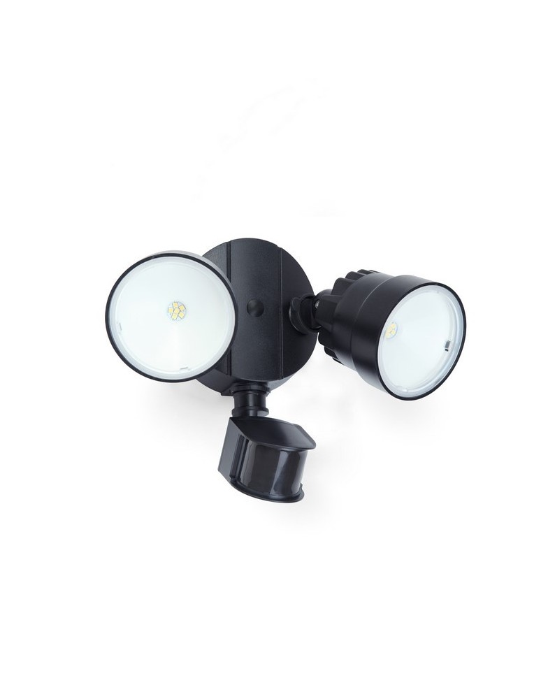 Lampy zewnętrzne z czujnikiem ruchu - Lutec SHRIMP - CZUJNIK RUCHU Ścienna LED Czarny 7622104330 - produkt kolory-swiatla.pl 1