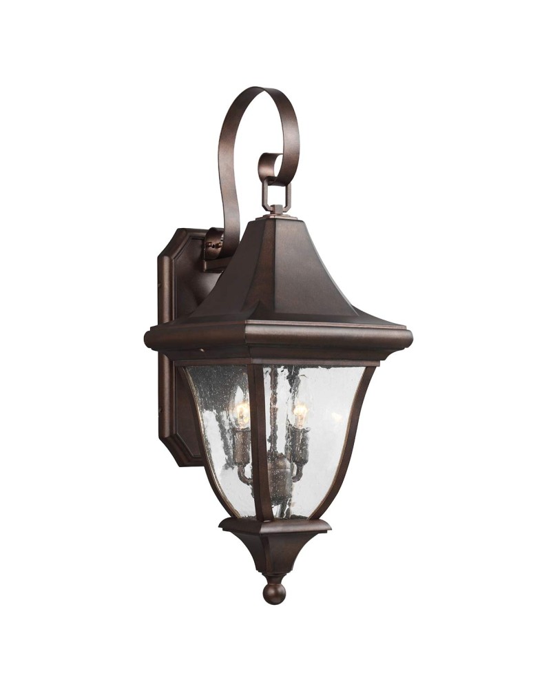 Elstead Lighting Średnia latarnia naścienna Oakmont IP44 FE-OAKMONT2-M