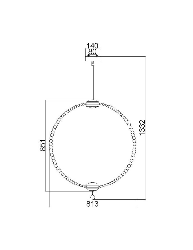 Lampy wiszące - Elstead Lighting Duża lampa wisząca LED Oberlin FE-OBERLIN-P-L - product kolory-swiatla.pl 5