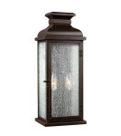 Kinkiety zewnętrzne - Elstead Lighting Średnia latarnia naścienna Pediment - 2 źródła światła IP44 FE-PEDIMENT-M - product 1