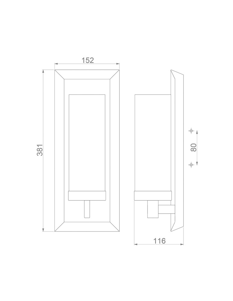 Elstead Lighting Kinkiet Pippin - 1 źródło światła IP44 FE-PIPPIN1 Elstead Lighting Kinkiet Pippin - 1 źródło światła IP44 FE-PIPPIN1