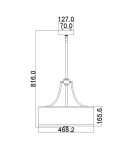 Lampy wiszące - Elstead Lighting Lampa wisząca Prospect Park - 4 źródła światła FE-PROSPECT-PARK-4P - product 6