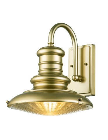 Elstead Lighting Średnia latarnia naścienna Redding Station - 1 źródło światła - Postarzany brąz IP44 FE-REDDING2-M-PDB