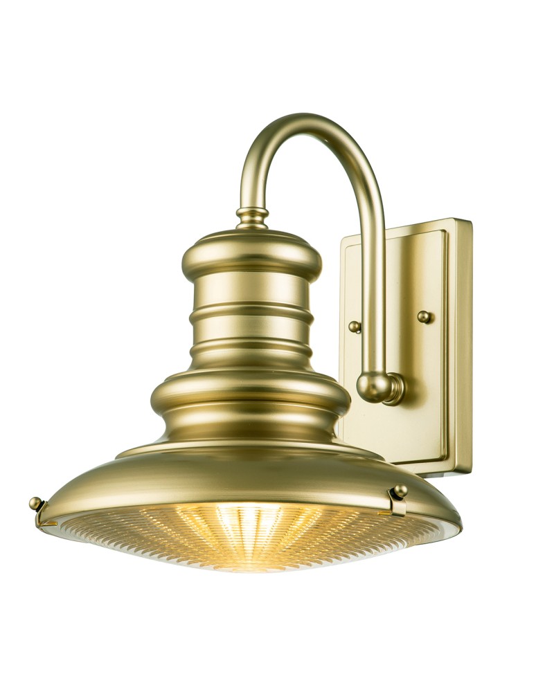 Elstead Lighting Średnia latarnia naścienna Redding Station - 1 źródło światła - Postarzany brąz IP44 FE-REDDING2-M-PDB